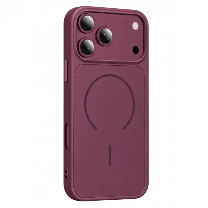 Apple İphone 18 Pro Max Azus Magsafe Kapak - Bordo