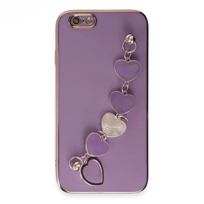Apple İphone 6 Kılıf Esila Silikon - Mor