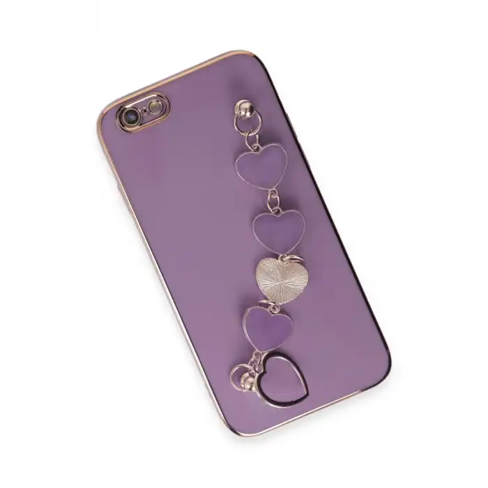 Apple İphone 6 Kılıf Esila Silikon - Mor