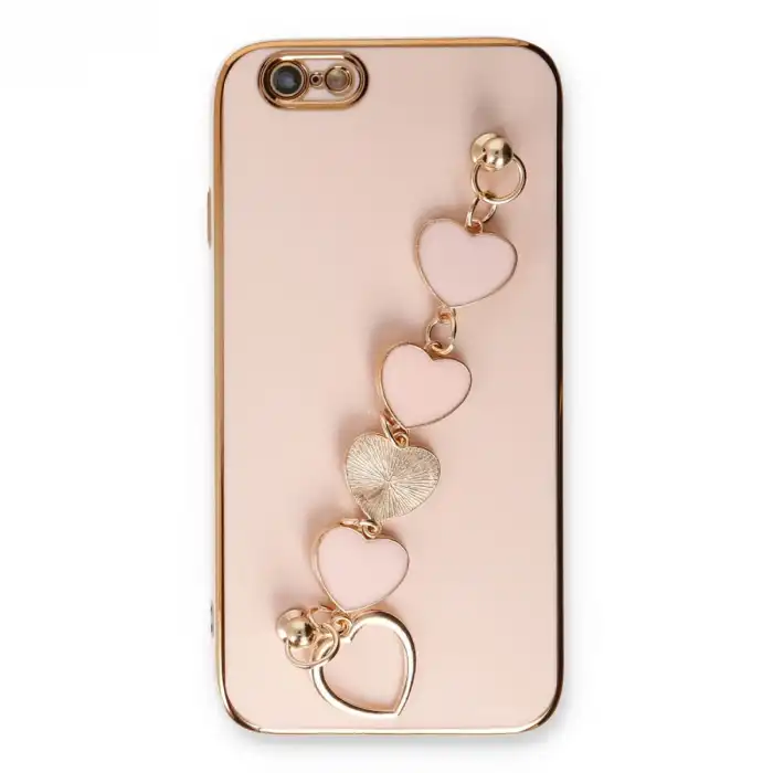 Apple İphone 6 Kılıf Esila Silikon - Pudra