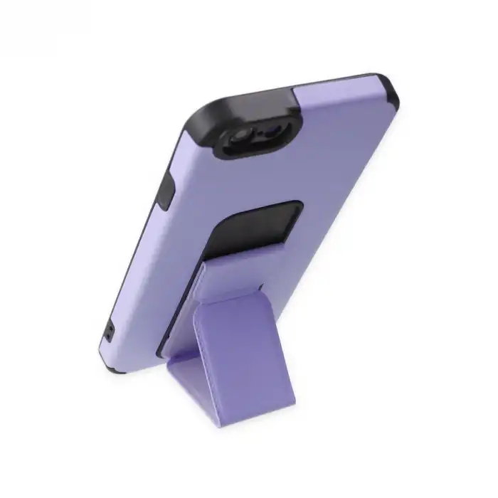 Apple İphone 6 Kılıf Mega Standlı Silikon - Lila