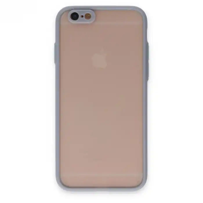 Apple İphone 6 Kılıf Montreal Silikon Kapak - Gri