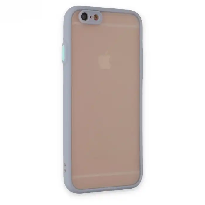 Apple İphone 6 Kılıf Montreal Silikon Kapak - Gri
