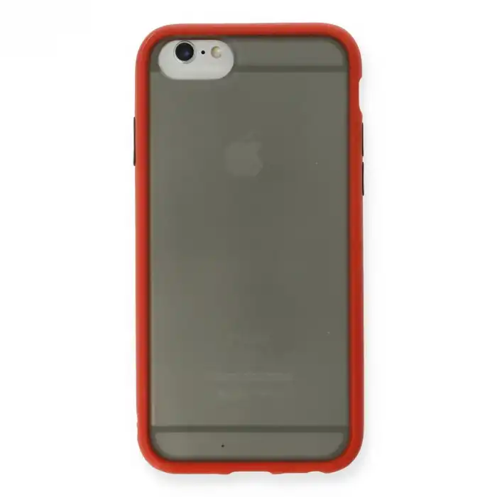 Apple İphone 6 Kılıf Montreal Silikon Kapak - Kırmızı