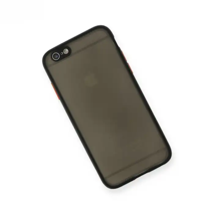 Apple İphone 6 Kılıf Montreal Silikon Kapak - Siyah