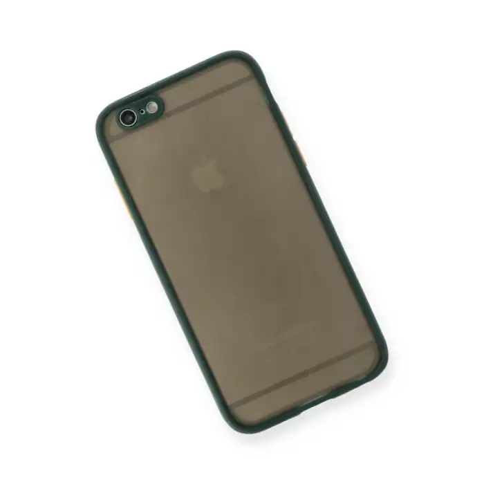 Apple İphone 6 Kılıf Montreal Silikon Kapak - Yeşil