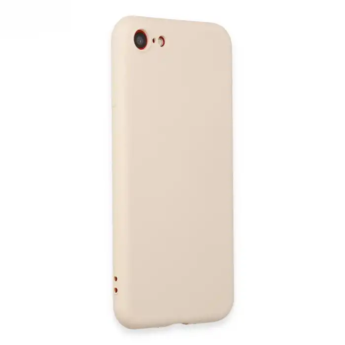 Apple İphone 7 Kılıf First Silikon - Krem