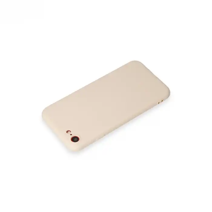 Apple İphone 7 Kılıf First Silikon - Krem