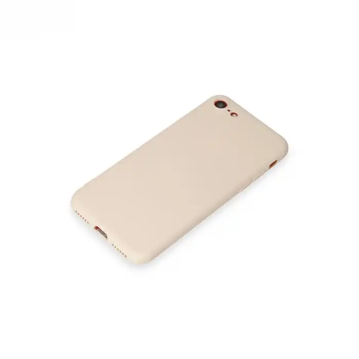 Apple İphone 7 Kılıf First Silikon - Krem