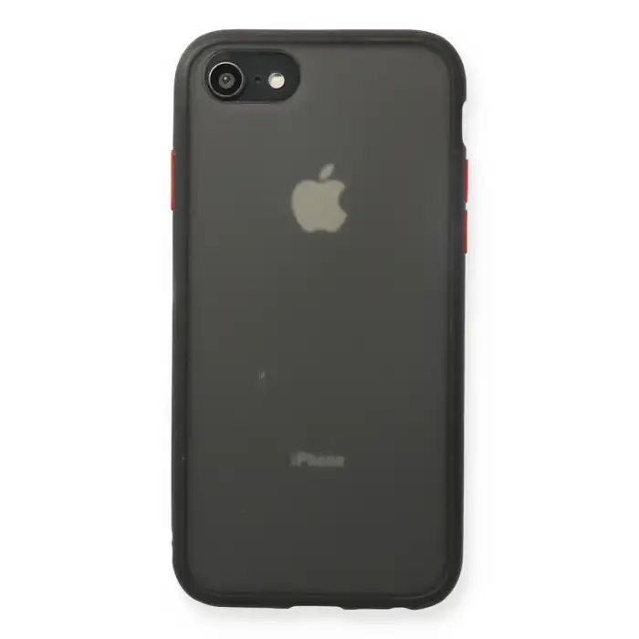 Apple İphone 7 Kılıf Montreal Silikon Kapak - Siyah