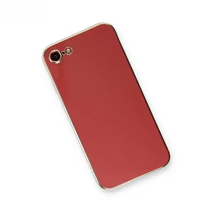 Apple İphone 7 Kılıf Volet Silikon - Kırmızı