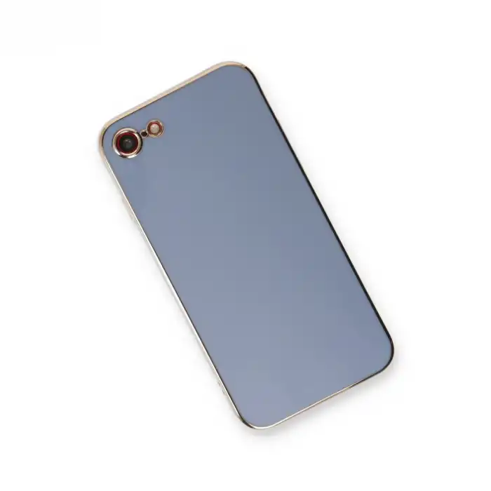 Apple İphone 7 Kılıf Volet Silikon - Mavi