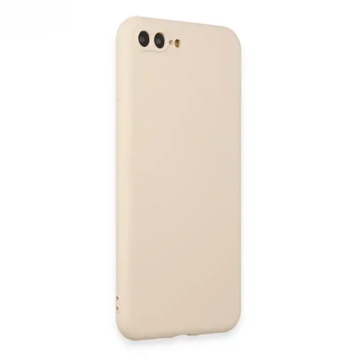 Apple İphone 7 Plus Kılıf First Silikon - Krem