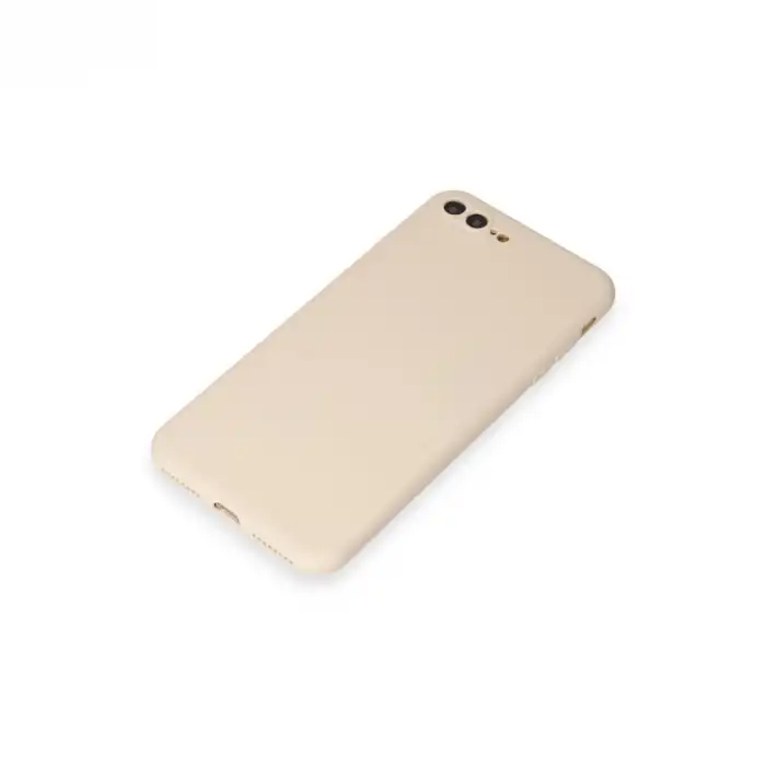 Apple İphone 7 Plus Kılıf First Silikon - Krem