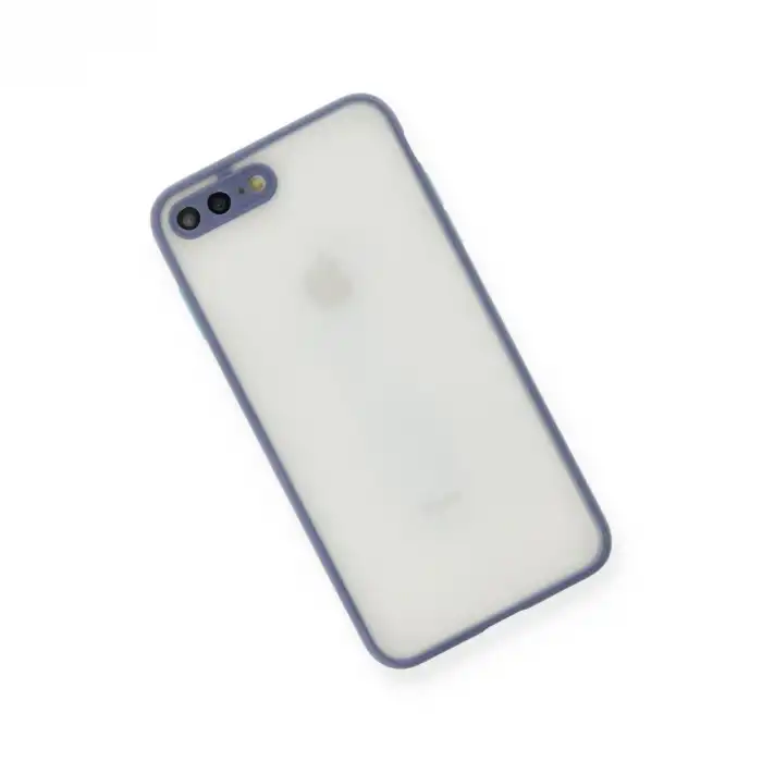 Apple İphone 7 Plus Kılıf Montreal Silikon Kapak - Gri