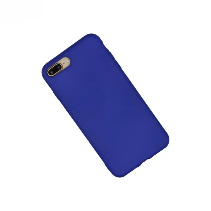 Apple İphone 7 Plus Kılıf Nano İçi Kadife Silikon - Lacivert
