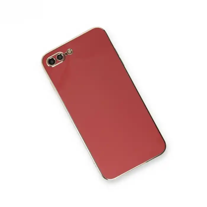Apple İphone 7 Plus Kılıf Volet Silikon - Kırmızı