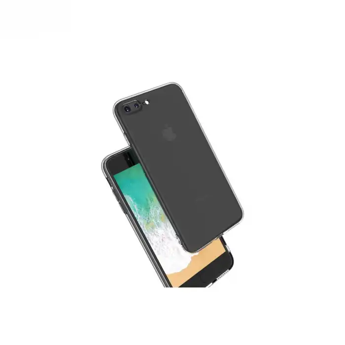 Apple İphone 8 Plus Kılıf Deluxe 2mm Şeffaf Silikon
