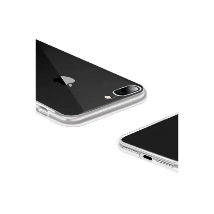 Apple İphone 8 Plus Kılıf Lüx Şeffaf Silikon
