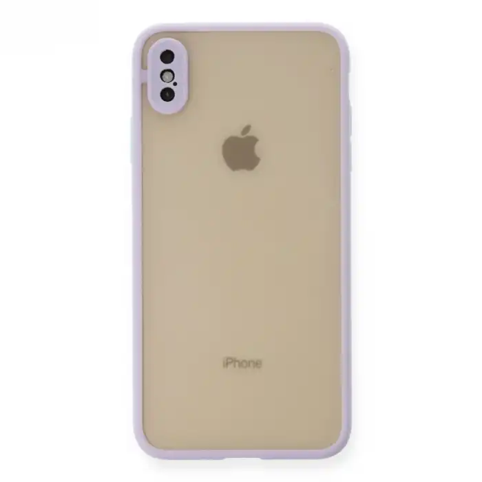 Apple İphone X Kılıf Montreal Silikon Kapak - Mor