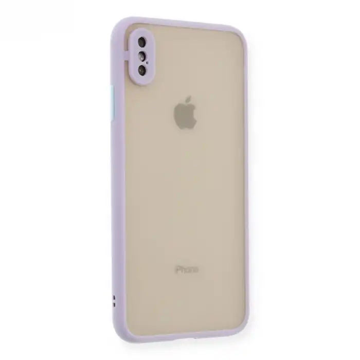 Apple İphone Xs Max Kılıf Montreal Silikon Kapak - Mor
