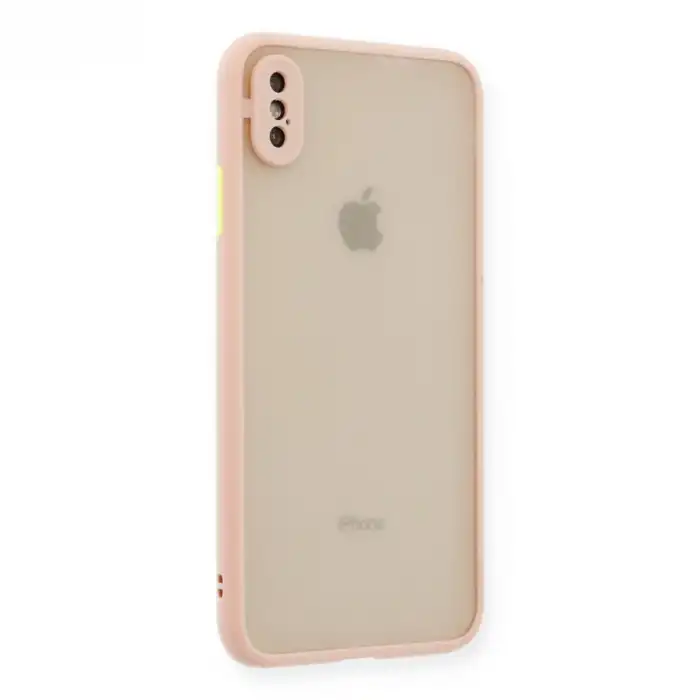 Apple İphone Xs Max Kılıf Montreal Silikon Kapak - Pembe