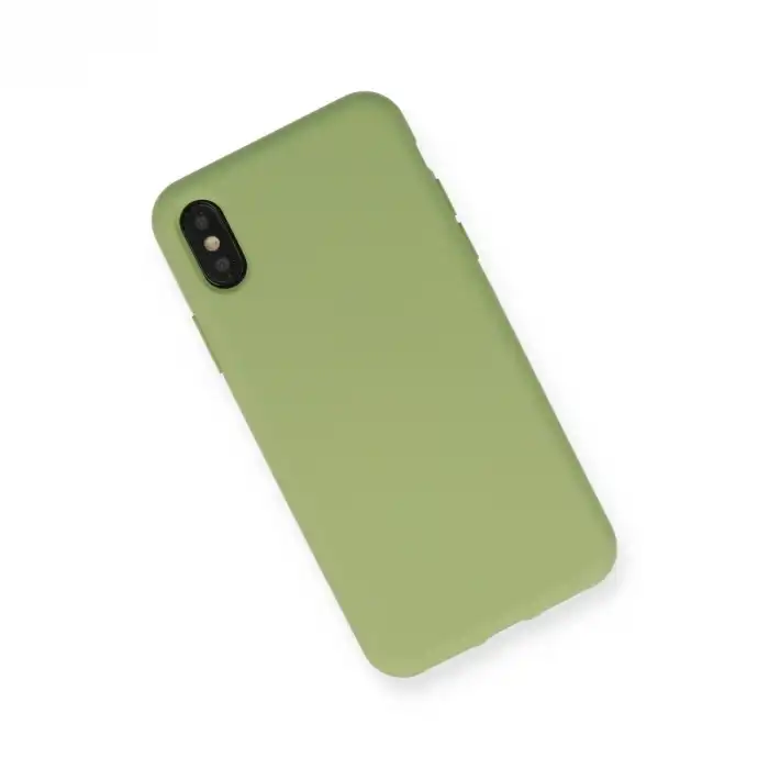 Apple İphone Xs Max Kılıf Nano İçi Kadife Silikon - Yeşil