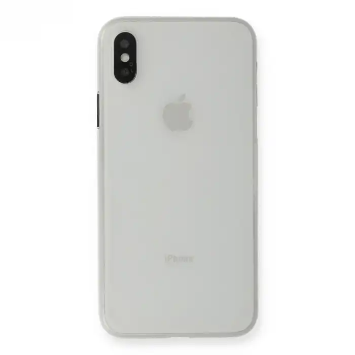 Apple İphone Xs Max Kılıf Pp Ultra İnce Kapak - Beyaz
