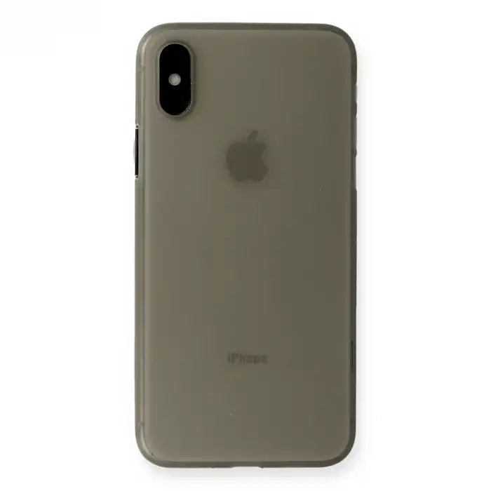Apple İphone Xs Max Kılıf Pp Ultra İnce Kapak - Gri