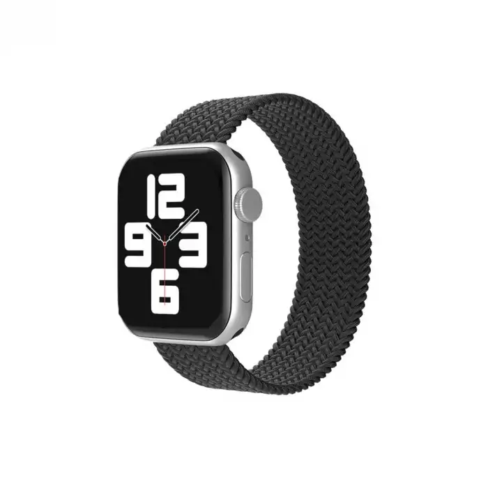 Apple Watch 38mm Ayarlı Solo Silikon Kordon (saat Değildir) - Siyah
