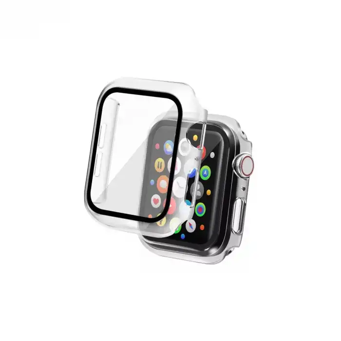 Apple Watch 38mm Camlı Kasa Ekran Koruyucu - Şeffaf