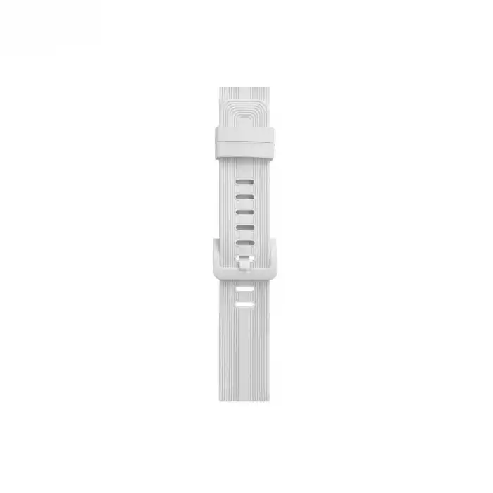 Apple Watch 38mm Kr408 Çizgili Silikon Kordon (saat Değildir) - Beyaz