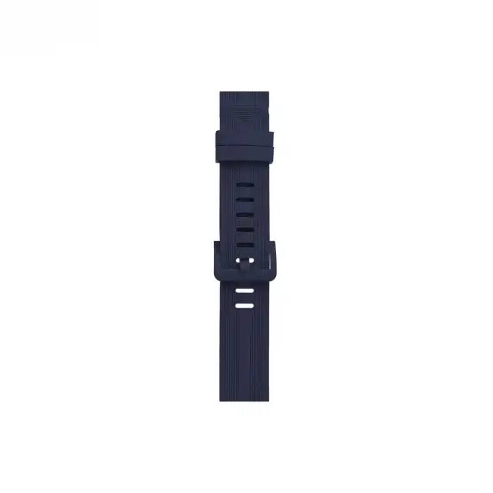 Apple Watch 38mm Kr408 Çizgili Silikon Kordon (saat Değildir) - Lacivert