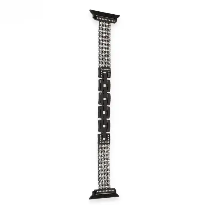 Apple Watch 38mm Live Taşlı Kordon (saat Değildir) - Siyah