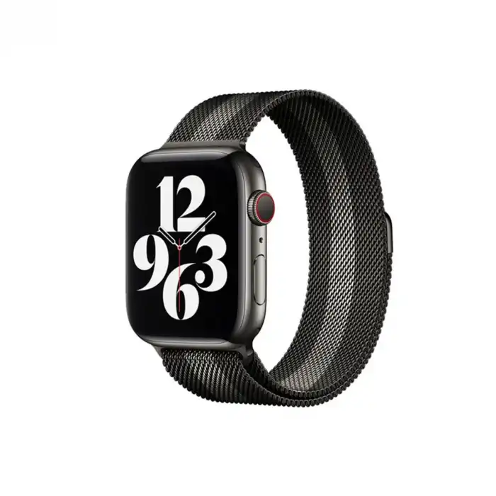Apple Watch 38mm Metal Mıknatıslı Kordon - Siyah-beyaz