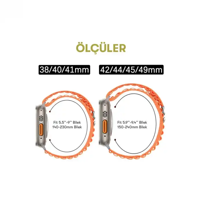 Apple Watch 38mm Mountain Kordon (saat Değildir) - Yeşil