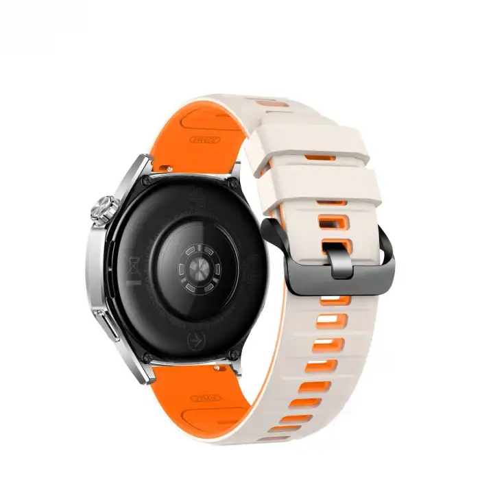 Apple Watch Ultra 49mm Minoc Kordon (saat Değildir) - Beyaz-turuncu