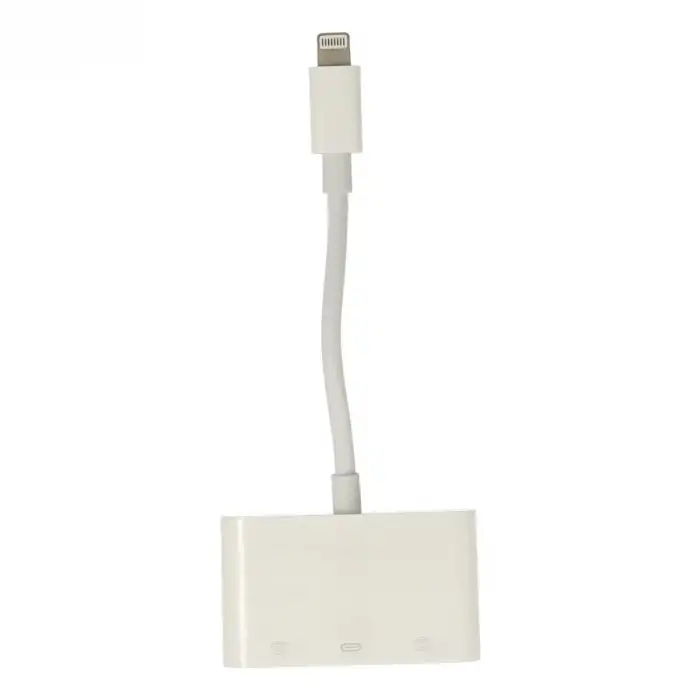 Apr23 Iphone Otg 3in1 - Beyaz