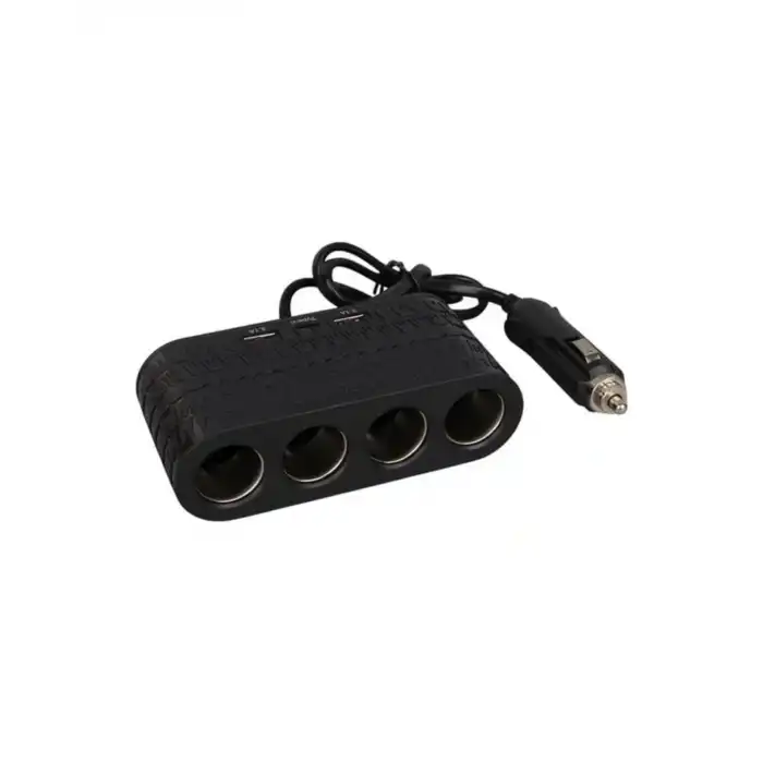 Araç İçi Güç Dağıtıcı 4 Çakmaklık 2 USB 1 Type C Şarj Ünitesi