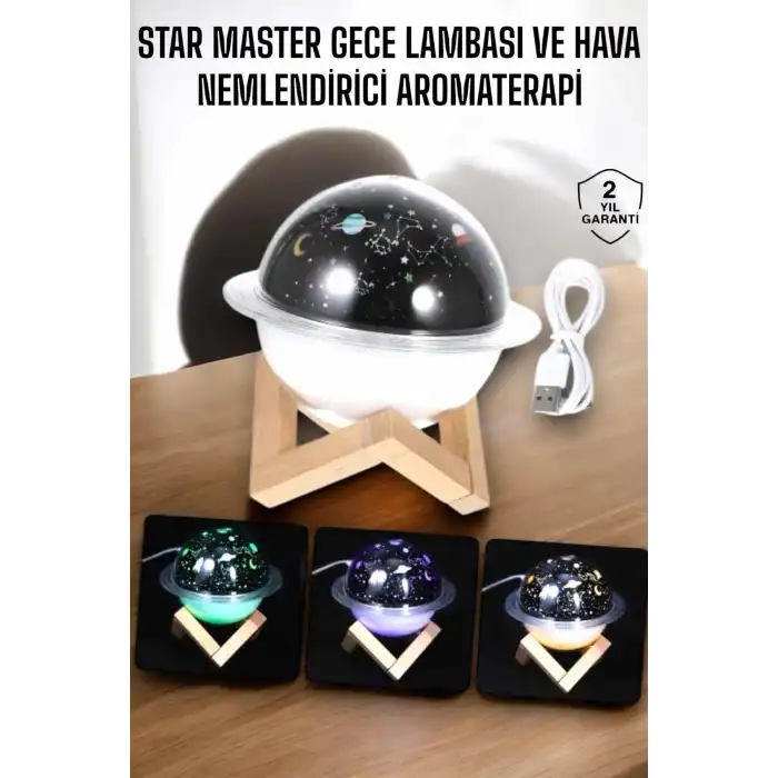 Aromaterapi Hava Nemlendirici Masa ve Gece Lambası