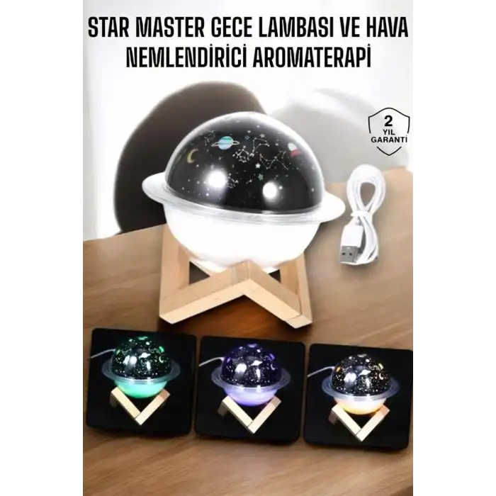 Aromaterapi Hava Nemlendirici Masa ve Gece Lambası