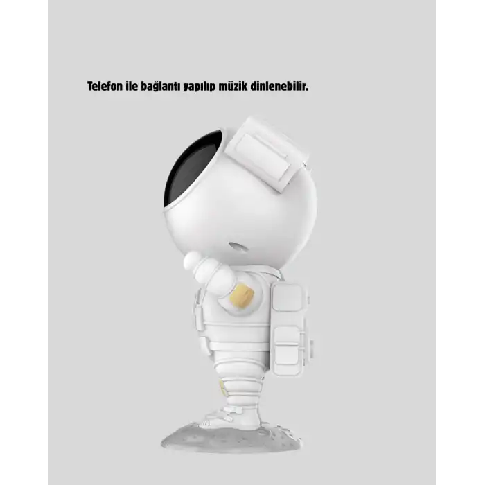 Astronot Projeksiyon Lambası Bluetooth Müzikli ve Uzaktan Kumandalı