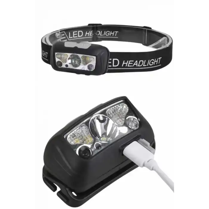 Ayarlanabilir Kafa Lambası Type-C Şarjlı Kompakt Kamp Lambası