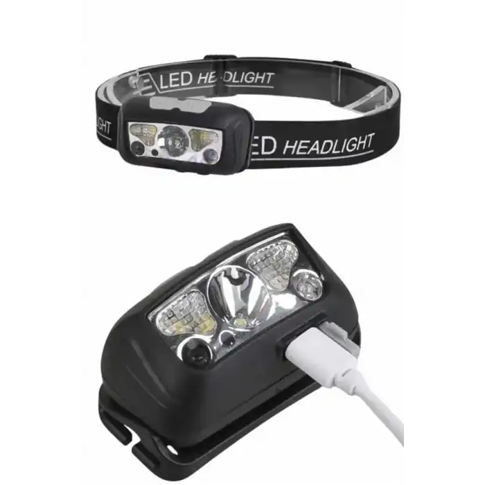 Ayarlanabilir Kafa Lambası Type-C Şarjlı Kompakt Kamp Lambası