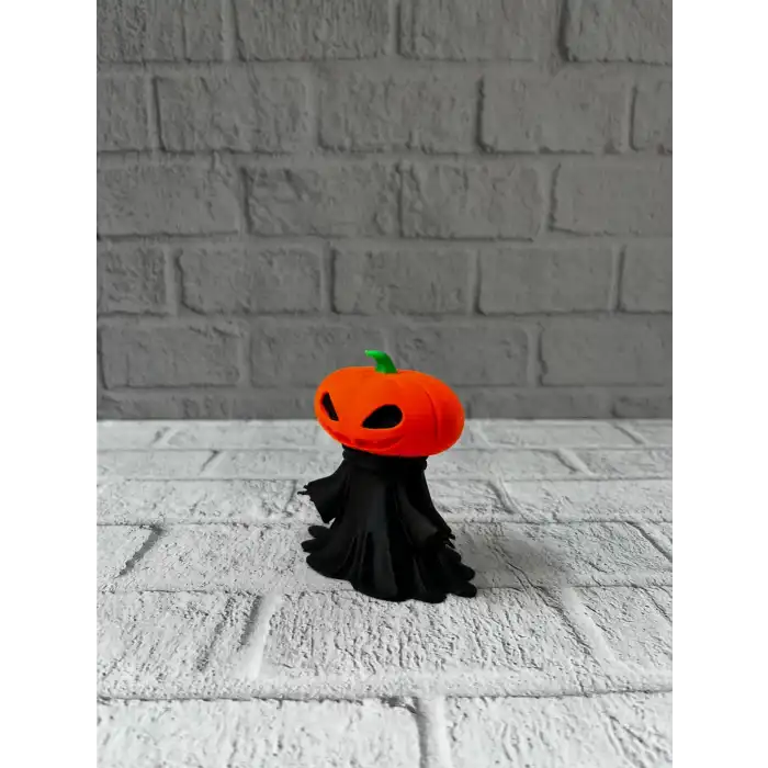 Balkabağı Figür 9cm Cadılar Bayramı Dekoratif Biblo