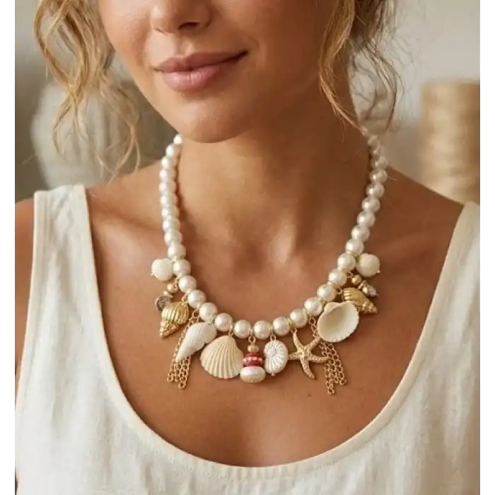 Beach Vibes Charm Kolye