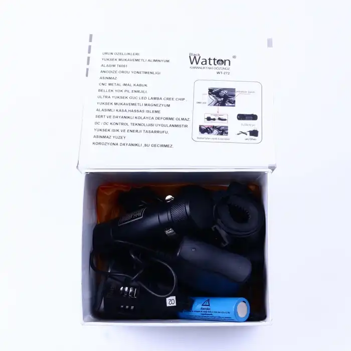 Black Wt-272-profesyonel Bisiklet Lambası