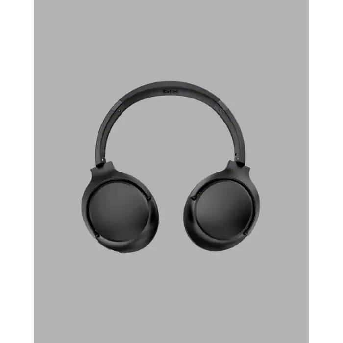 Bluetooth 5.0 Siyah Kablosuz Kulaklık 18 Saat Batarya Katlanabilir Tasarım Yeni Nesil