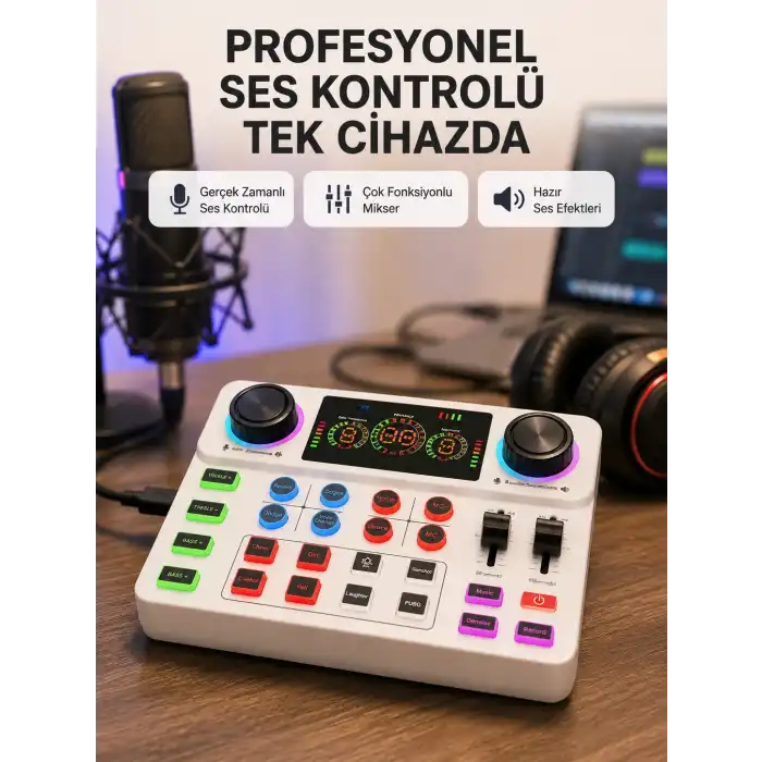 Bluetooth Bağlantılı Karaoke ve Yayın Ses Kontrol Ünitesi