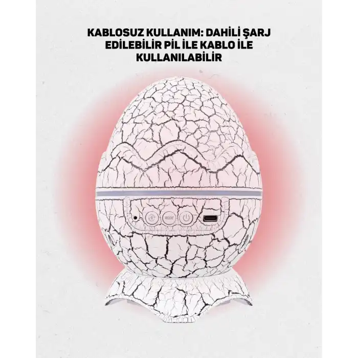 Bluetooth Hoparlör Özellikli 7 Renkli Gece Aydınlatması